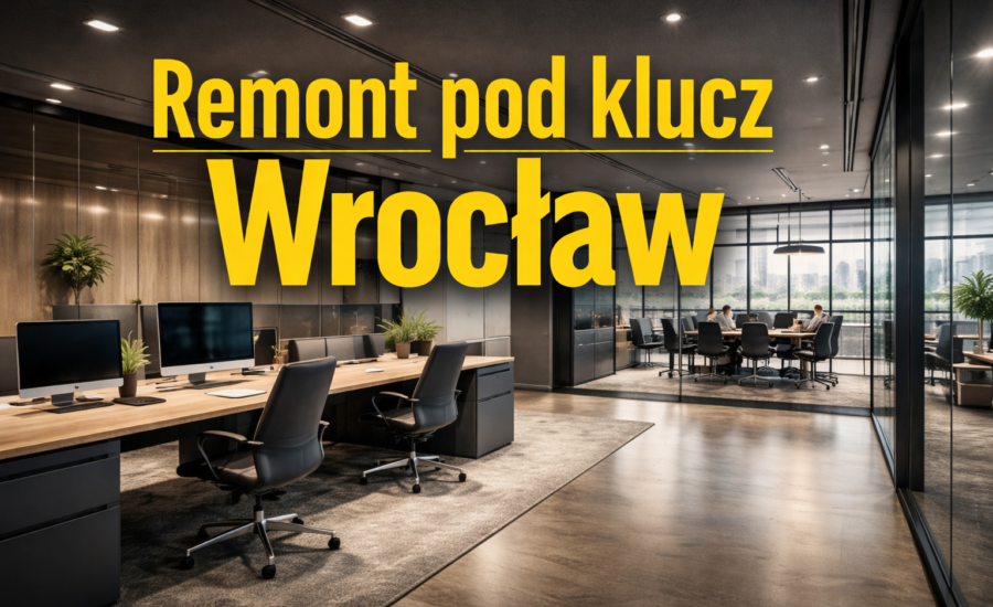 remont pod klucz Wrocław nowoczesne biuro po wykończeniu