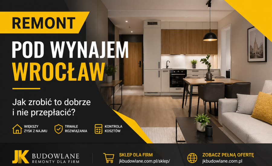 remont mieszkania pod wynajem Wrocław gotowe wnętrze inwestycyjne