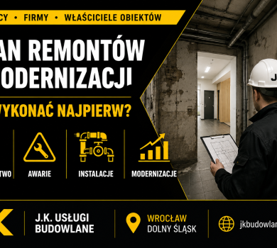 Plan remontów i modernizacji budynku – ocena stanu technicznego obiektu